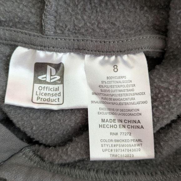 Sony Play Station PS3 PS4 PS5 Game Console Hoodie Sweatshirt Youth Boys 8 Gray - Picture 4 of 7